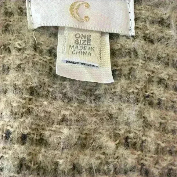 Plaid Women’s Shawl One Size Tartan Plaid Poncho Open Front Winter Blanket Boho - Picture 4 of 9